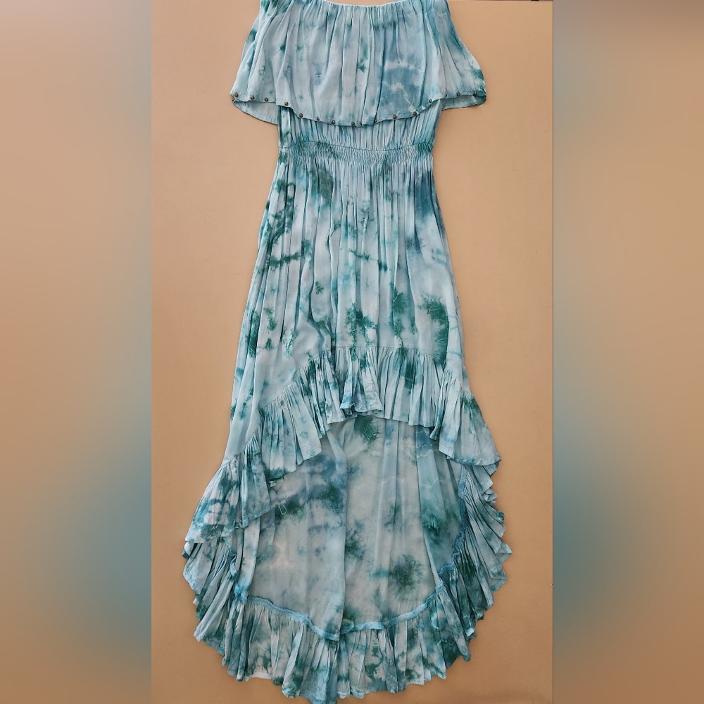 🌺Tiare Hawaii Lana Strapless Ruffle Maxi Dress